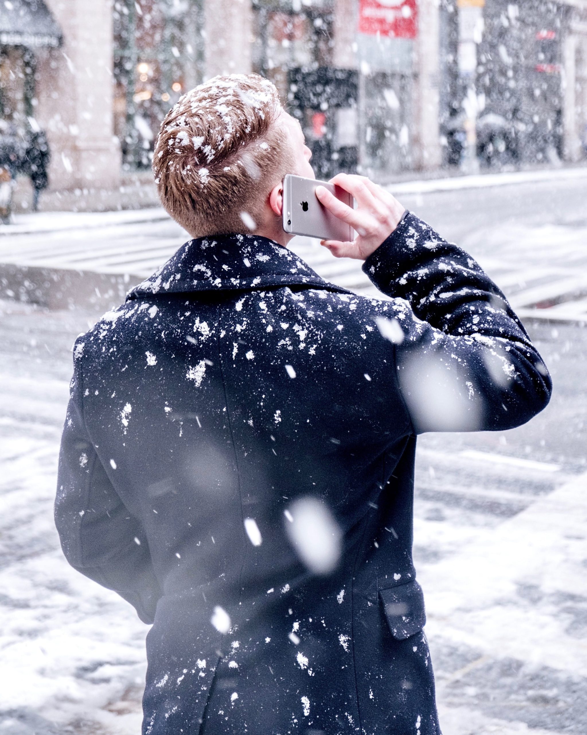 Man receiving a phone call.