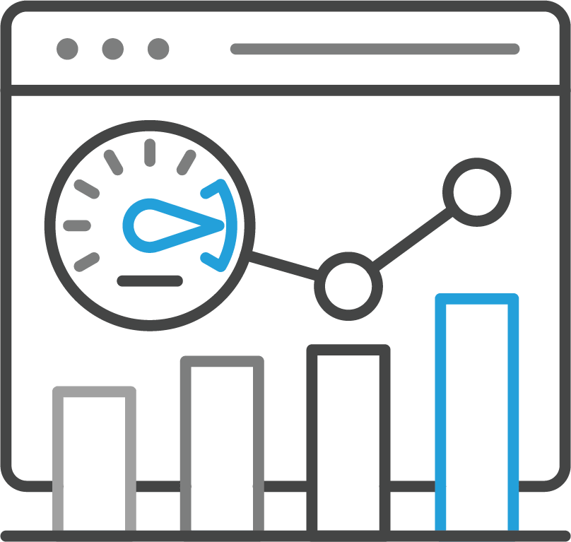 A metrics dashboard.